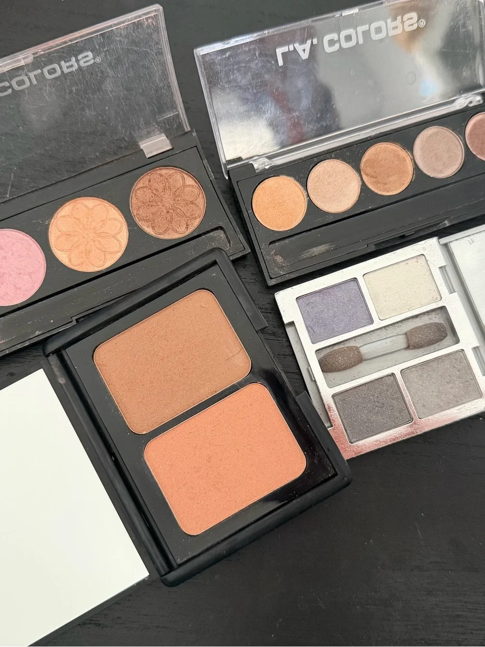 e.l.f. & L.A. Colors Eyeshadow and Blush Set in Pink, Brown, Champagne